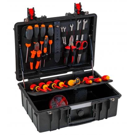 GT LINE GT 42-16 PEL - Valise chariot porte-outils en polypropylène étanche, 2 panneaux à élastiques