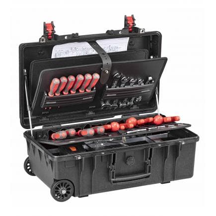 GT LINE GT 52-21 PSS - Valise chariot porte-outils étanche en polypropylène, 2 panneaux avec système PSS