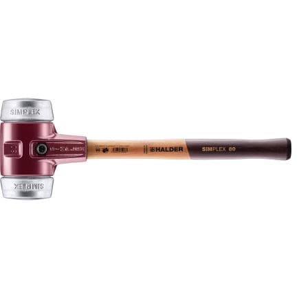 HALDER 3009.030 - Maillets SIMPLEX-Métal doux avec boîtier en fonte malléable et manche en bois