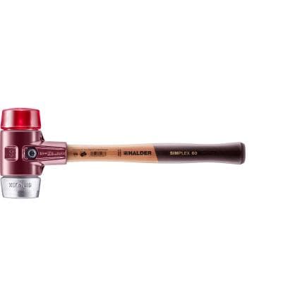 HALDER 3069.030 - Maillets SIMPLEX-Plastique/metal doux avec boîtier en fonte malléable et manche en bois