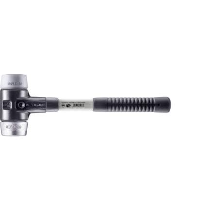 HALDER 3739.030 - Maillets SIMPLEX-TPE moyen/metal doux avec boîtier en fonte malléable renforcée et manche en fibre de verre
