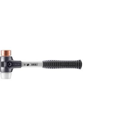 HALDER 3747.030 - Maillets SIMPLEX-Cuivre/superplastique avec boîtier en fonte malléable renforcée et manche en fibre de verre