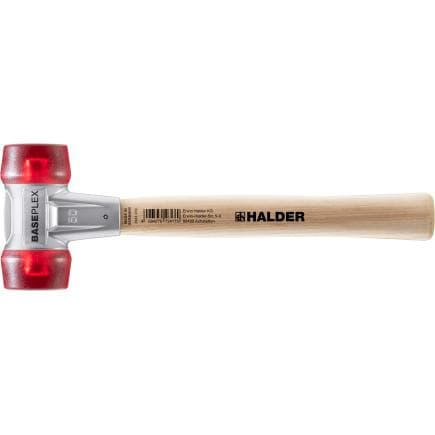 HALDER 3906.025 - Maillets BASEPLEX-Acétate de cellulose/acétate de cellulose avec boîtier en zinc moulé et manche en bois