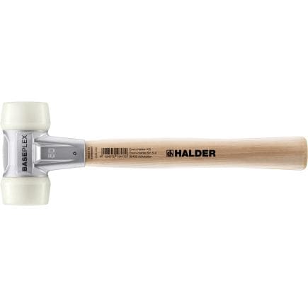 HALDER 3908.025 - Maillets BASEPLEX-Nylon/nylon avec boîtier en zinc moulé et manche en bois