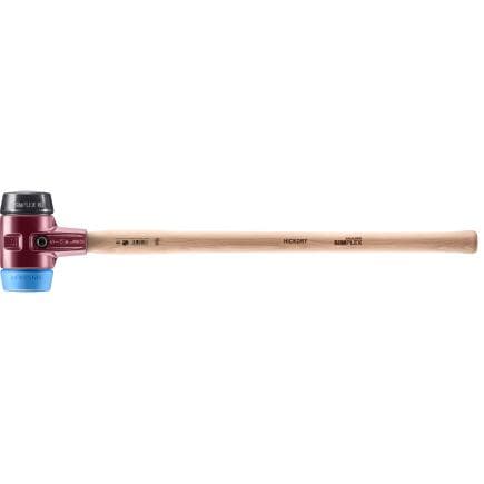 HALDER 3012.081 - Marteaux de frappeur SIMPLEX-TPE souple/caoutchouc chargé avec boîtier en fonte malléable et manche en bois d'hickory