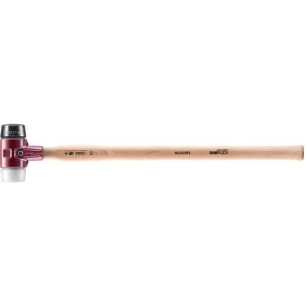 HALDER 3027.061 - Marteaux de frappeur SIMPLEX-Caoutchouc chargé/superplastique avec boîtier en fonte malléable manche en bois hickory de haute...