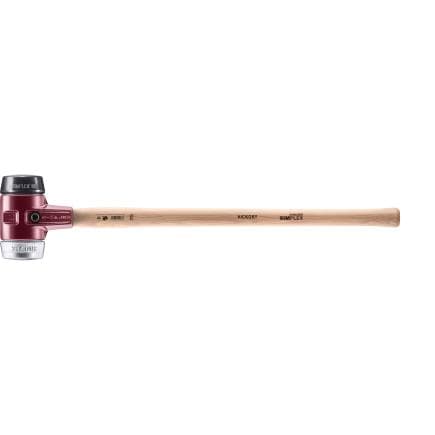 HALDER 3029.081 - Marteaux de frappeur SIMPLEX-Caoutchouc chargé/métal doux avec boîtier en fonte malléable manche en bois hickory de haute qualité
