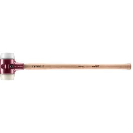 HALDER 3078.081 - Marteaux de frappeur SIMPLEX-Superplastique/nylon avec boîtier en fonte malléable manche en bois hickory de haute qualité