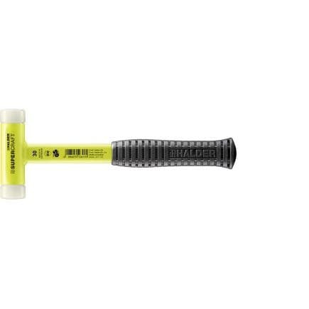 HALDER 3377.130 - Maillets SUPERCRAFT-avec manche en tube d'acier incassable revêtu jaune fluorescent et poignée antidérapante