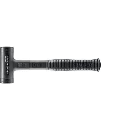 HALDER 3379.040 - Maillet BLACKCRAFT-avec manche en tube d'acier incassable habillé de PUR et ergonomique poignée antidérapante
