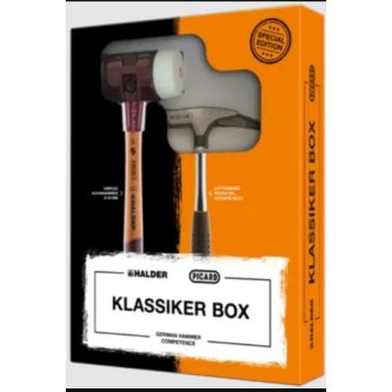 HALDER 3027s016 - Box Classique-Maillet SIMPLEX caoutchouc chargé/superplastique et marteau de charpentier PICARD