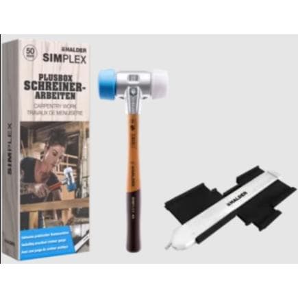 HALDER 3117s004 - Plus Box SIMPLEX "Travaux intérieur"-Maillet SIMPLEX TPE souple/superplastique plus gabarit
