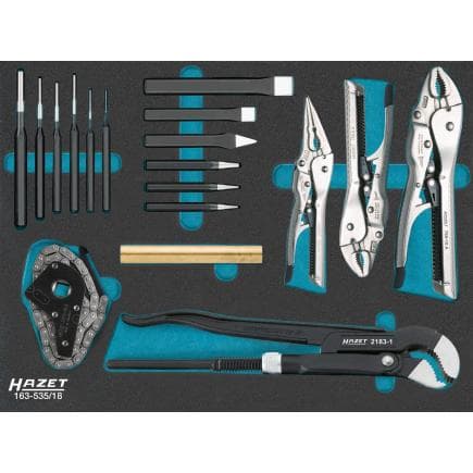 HAZET 163-535/18 - Set système d'insertion de sécurité (SIS) (18 pcs.)