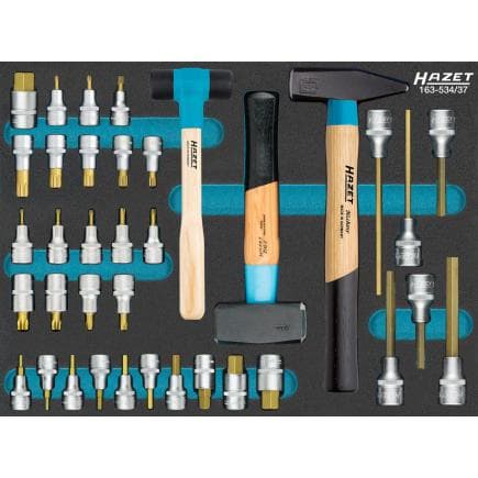 HAZET 163-534/37 - Jeu de douilles mâles (37 pcs.)