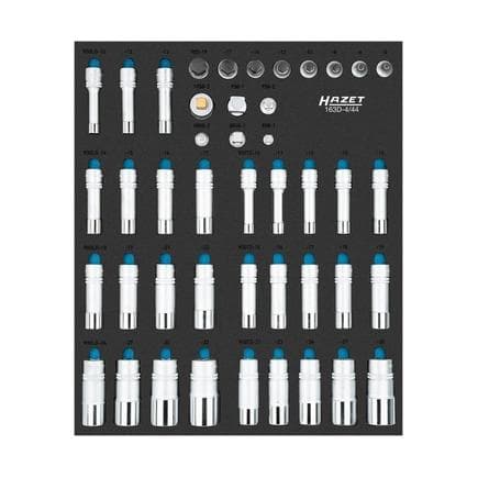 HAZET 163D-4/44 - Jeu de douilles (44 pcs.)