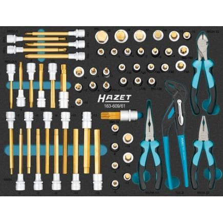 HAZET 163-609/61 - Jeu de douilles mâles (61 pcs.)