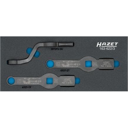 HAZET 163-622/3 - Jeu de clés polygonales à frapper (3 pcs.)