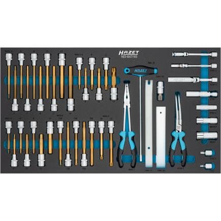 HAZET 163-647/45 - Jeu d'outils (45 pcs.)
