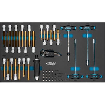HAZET 163-651/58 - Jeu d'outils (58 pcs.)