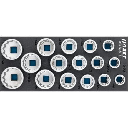 HAZET 163-643/16 - Jeu de clés à douilles 3/4" (16 pcs.)