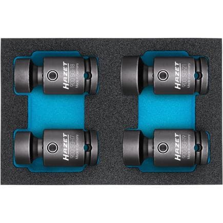 HAZET 900SG-1721/4 - Jeu de clés à douilles à chocs 1/2" (4 pcs.)