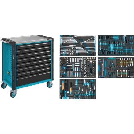 HAZET 179NXL-8/427 - Servante d'atelier Assistent 179NXL avec assortiment (427 pcs.)