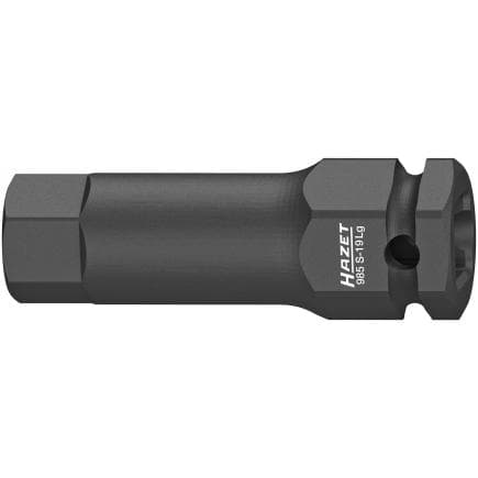 HAZET 985S-14LG - Embout de clé à douilles hexagonal long avec adaptateur carré intérieur 1/2" à alésage