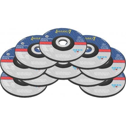 HAZET 9233-011/10 - Jeu de disques à dégrossir 125 x 6 x 22,23 mm (10 pcs.)