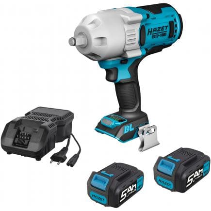 HAZET 9212-1000/4 - Visseuse à impulsions sans fil 1/2" - avec deux batteries et chargeur