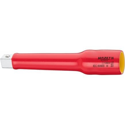 HAZET 917KV-5 - Rallonge 1/2" avec sécurité par bille avec isolation de protection 1 000 V