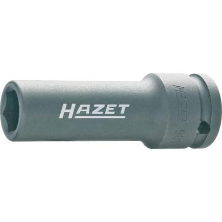 HAZET 901SLG-17 - Embout de clé à douilles hexagonal long et fin avec adaptateur carré intérieur 1/2" avec profil de traction pour le montage des...