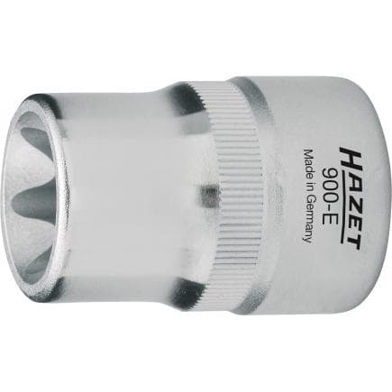 HAZET 900-E10 - Embout de clé à douilles TORX® avec carré d'entraînement 1/2" à moletage
