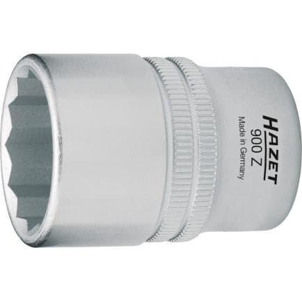 HAZET 900AZ-3/8 - Embout de clé à douilles double hexagonal 1/2" avec profil d'entraînement à moletage du pouce
