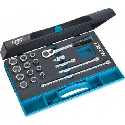 HAZET 880/17 - Jeu de clés à cliquet et à douilles (17 pcs.)