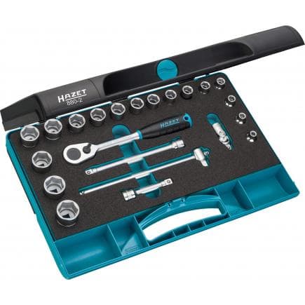 HAZET 880-2 - Jeu de clés à cliquet et à douilles (22 pcs.)