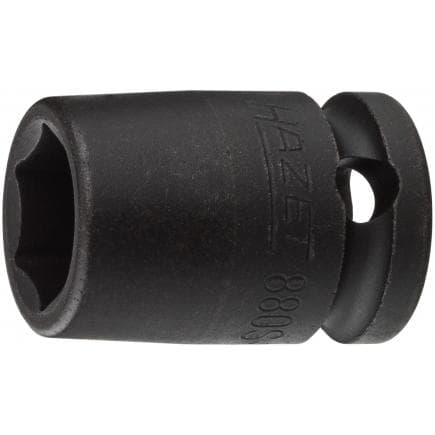 HAZET 880S-8 - Impact socket 6-point square 3/8" with traction profile