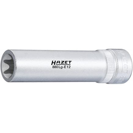 HAZET 880LG-E8 - Embout de clé à douilles TORX® long avec adaptateur carré intérieur 3/8"