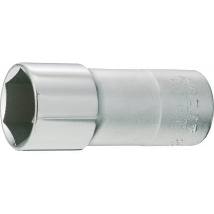 HAZET 880KF - Embout de clé à douilles hexagonal long à ressort couronne avec adaptateur carré intérieur 3/8" pour clé à bougie d'allumage
