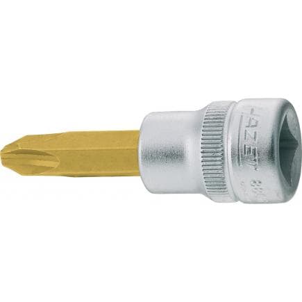 HAZET 8806-PH1 - Embout de clé à douilles pour profil à coupe transversale (PH) avec adaptateur carré intérieur 3/8" court