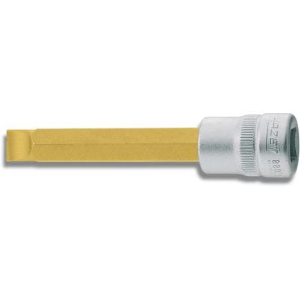 HAZET 8803-1X5.5 - Embout de clé à douilles pour profil à coupe transversale avec adaptateur carré intérieur 3/8" mi-long