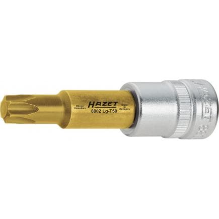 HAZET 8802LG-T50 - Screwdriver socket medium length square 3/8" TORX® profile