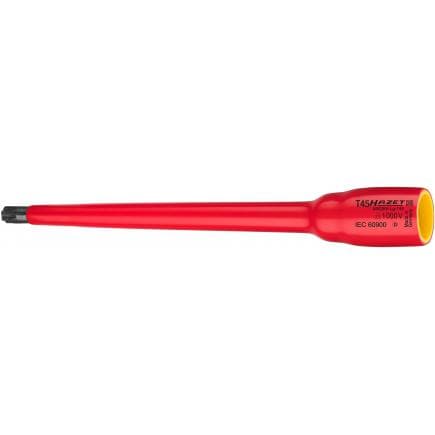 HAZET 8802KV-LG-T10 - Embout de clé à douilles pour profil TORX® avec adaptateur carré intérieur 3/8" avec isolation de protection 1000V