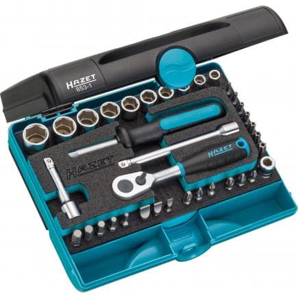 HAZET 853-1 - Jeu cliquet et douilles 1/4" (36 pcs.)