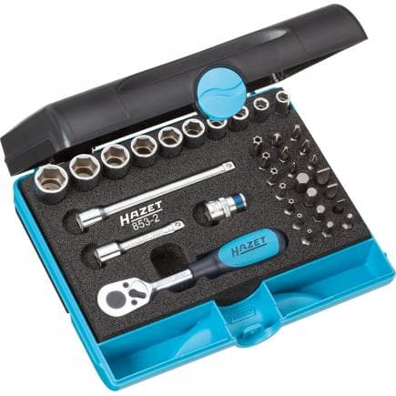 HAZET 853-2 - SmartCase pour jeu de clés à douilles et cliquet 1/4"