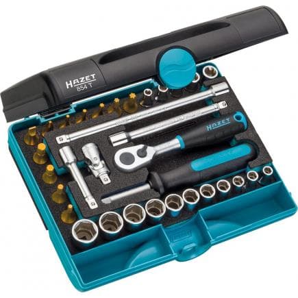 HAZET 854T - Jeu cliquet et douilles 1/4" (33 pcs.)