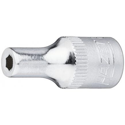 HAZET 850-7 - Embout de clé à douilles hexagonal métrique avec carré d'entraînement 1/4" avec profil de traction à moletage