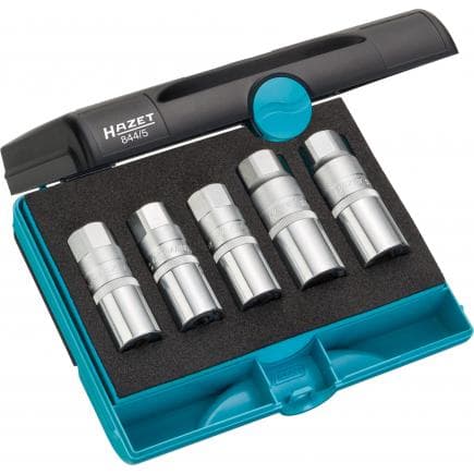 HAZET 844/5 - Jeu d'extracteurs de goujons 1/2" (5 pcs.)