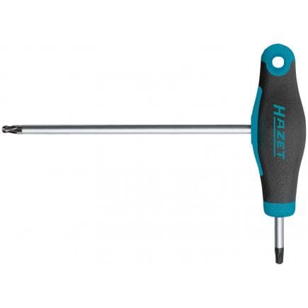 HAZET 829KKT-T9 - Clé mâle TORX® avec manche en T bi-matière à tête sphérique