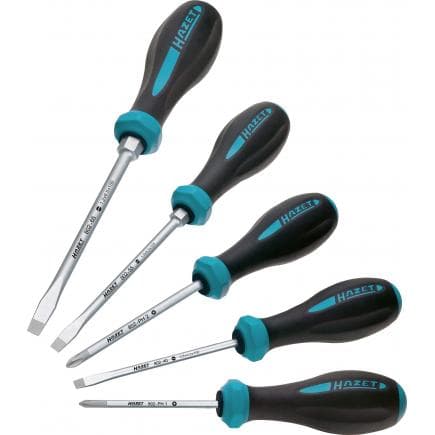 HAZET 802/5 - Jeu de tournevis à manche tri-matière HEXAnamic® (5 pcs.)