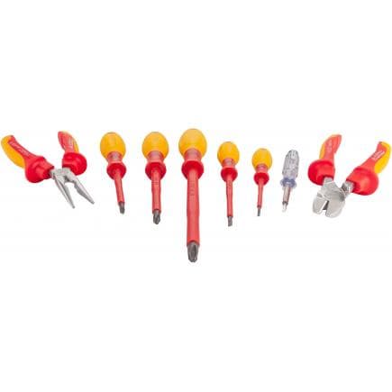 HAZET 1802VDE/8 - Tool set for electricians with protective insulation 1000V (8 pcs.)